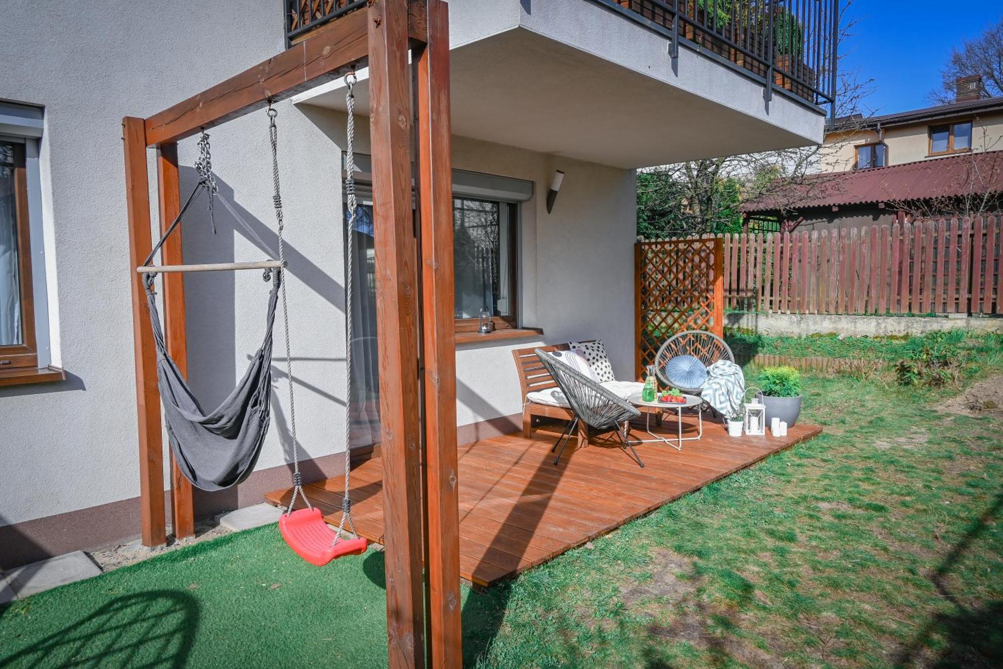 Malinowelove Aircon, 3 Rooms, Parking, Ogrod Cracovia Esterno foto